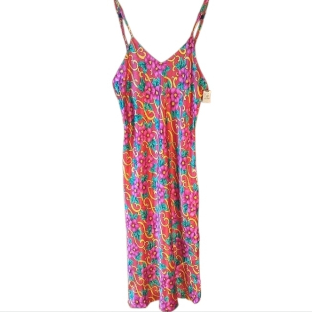 VTG Maryanns Botique Floral MEDIUM Nightie Gown NWT Very Glamourous!